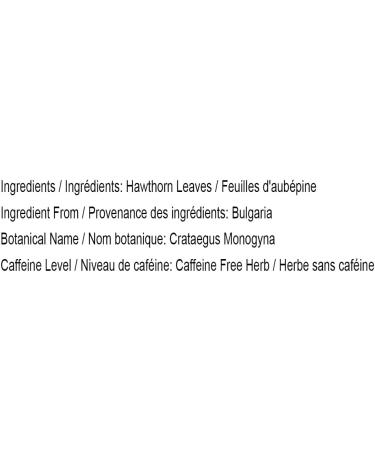 Marcoina Hawthorn Leaves Herbal Tea - Caffeine-Free Cut Leaf 56g(2oz) Origin from Bulgaria Premium Quality in Resealable Bag Kosher Vegetarian Vegan Non-GMO HAWTHORN Leaves Cut 56-g. / 2-oz. - Buy Online on GoSupps.com