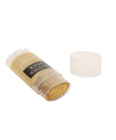 Glitter Stick Gold Body Glitter Stick Hair Glitter Gold Body Glitter Safe Holographic Sequins Paint Sparkling Face Glitter Gel Makeup Body Glitter for Face Body Hair Eyes Lip 0.6o