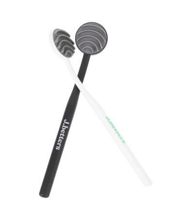 Healvian 2st tongue cleaning brush Tool Tongue cleaner mouth cleaning tongue-plaque-scratch tongue scraps made of plastic portable tongue scraps