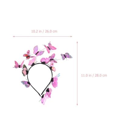 Lurrose Butterfly Headband Set - Bohemian Fascinator Hats for Weddings Tea Parties & Festivals | Hair Accessories & Party Crowns - Buy Online on GoSupps.com