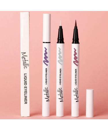LXZJJM Professional Pearlescent Glitter Liquid Eyeliner - Long-Lasting Waterproof Cruelty-Free and Vegan Smooth and Easy to Apply (02 0.7g/0.025OZ) - Buy Online on GoSupps.com