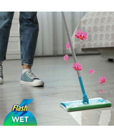 Flash Speedmop Wet Cloth Refills Floor Cleaner Wild Orchid x2 12 count (2x12) 24 12 count (Pack of 2) - Buy Online on GoSupps.com