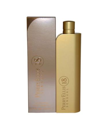 Perry Ellis 18 Sensual for Women Eau De Parfume Spray 3.4 Ounces Clear Floral Raspberry Vanilla 3.4 Fl Oz (Pack of 1) - Buy Online on GoSupps.com