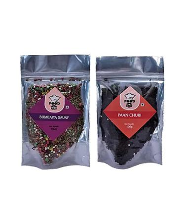 Foodholic Premium Mouth Freshener Combo Pack of 2 (100 Gm Each) (Bambaiya Mukhwas X 1 & Mix Churi X 1)_Packing May Vary