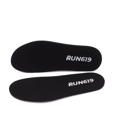RUN619 Zero Drop Wide Shoe Insoles - Thick Flat Firm Shoe Inserts w/No Arch Support - Foot Forming - Firm EE Width 6mm Insoles (Size E - Men's 11-12)