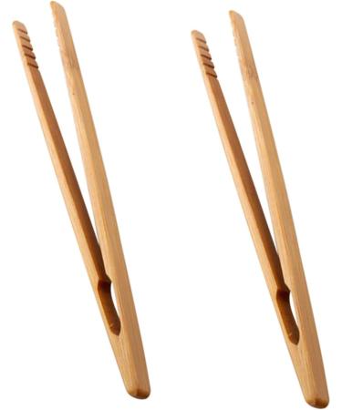 Nuobesty 8 STK Wooden Tweezers & Tongs - Ideal Early Learning Tools for Kids Snack Serving & Kitchen Use - Buy Online on GoSupps.com