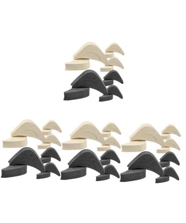 24 Pairs Toe Plug Adjustment Pad Forefoot Pads Shoe Head Cushion Heel Pads for Shoe That are Too Big Shoe Filler High Heel Toes Plug Shoe Insert Cushion Toe Filler Shoe Inserts