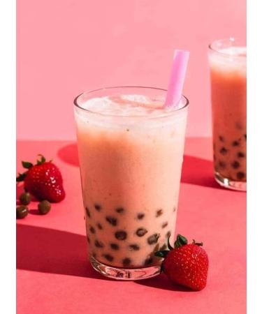 BUBBLE TEA Strawberry Flavour 315ml (Just Drink) (Pack Of 3) Delicious Tasty And Twisty Treat Gift Hamper For Christmas Birthday Easter Gift - Buy Online on GoSupps.com
