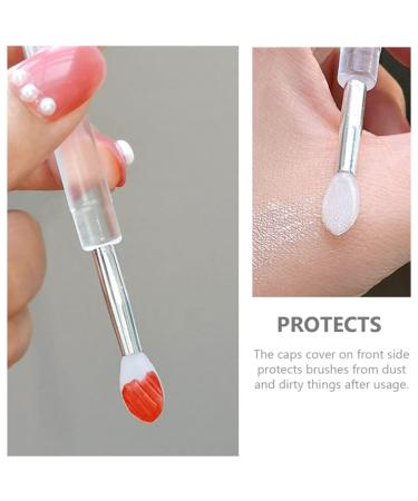 Beavorty Makeup Silicone Lip Brush Set - 6pcs Lidded Lipstick Applicators for Lip Cream & Eyeshadow | International Shipping - Buy Online on GoSupps.com