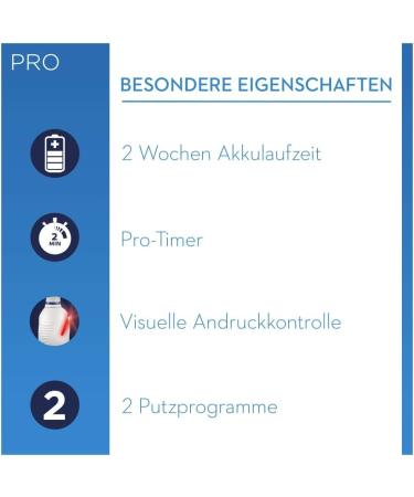 Buy Oral-B Pro 2 2000 Clean Electric Toothbrush - Sensitive & Pressure Control Modes for Ultimate Dental Care - International Shipping Available - Buy Online on GoSupps.com