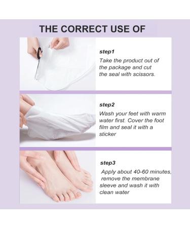 APPTI Foot Peel Mask -Lavender & VC Exfoliating Foot Peel Callus Remover for Feet Hydrating Foot Mask for Foot Care Spa-like Treatment with Foot Cream Exfoliating Foot Mask for Soft and Smooth Feet (2pcs) - Buy Online on GoSupps.com