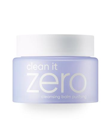 BANILA CO NEW Clean It Zero Purifying Cleansing Balm Makeup Remover & Face Cleanser, Sensitive Skin, Balm to Oil, Double Cleanse, Acne, Breakouts, Redness, 100ml 3.3 Fl Oz (Pack of 1)