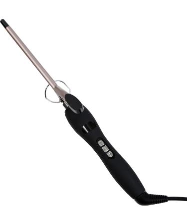 Professional Curling Iron with Variable Temperature Control - 3/8 Inch Gold Wand for Short and Long Hair Styling