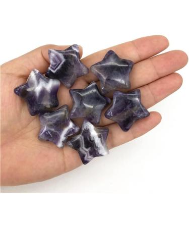 1 Pack 30mm Natural Fantasy Amethyst Gemstone Stars Suitable for Furniture Decoration Crystals Chakra Reiki Balancing - Buy Online on GoSupps.com