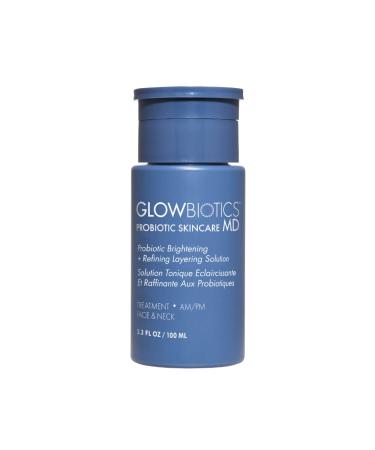 Glowbiotics Probiotic Brightening + Refining Layering Solution: Advanced Tone Correction Enhances Natural Collagen With Hyaluronic Azelaic & Lactic Acids 3.3 Fl Oz