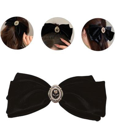 minkissy Bowknot Pearl Hair Women Hairpin Bow Hair Flower Hair Clips for Women Hair Clips Bows Pearl Hair Clips Hair Bows for Women Girls Barrettes Spring Clip Cloth Fashion Woman - Buy Online on GoSupps.com