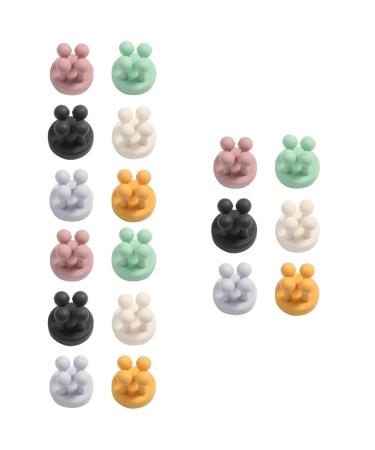Cabilock 18 Stk of razor hook hooking strip for toothbrush razor hook harry razor toothbrush holder made of silicone individual toothbrush hook robust hat hut pebbles office silicone line