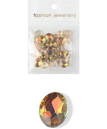 FEIlei 30Pack Fashion Glass Nail Art Jewelry Charms Crystal 3D Diamond Rhinestones DIY - Buy Online on GoSupps.com