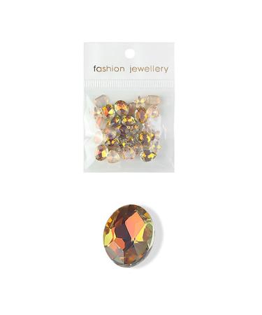 FEIlei 30Pack Fashion Glass Nail Art Jewelry Charms Crystal 3D Diamond Rhinestones DIY