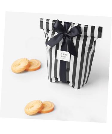 ORFOFE 150pcs Candy Bags Cellophane Treat Bags Storage Bag Christmas Candy Bag Bag Stripe Biscuit Bag - Buy Online on GoSupps.com