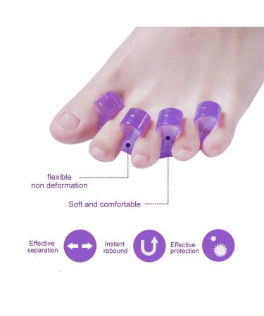 LIUJZZJ Silicone Toe Separator for Pedicure | Hallux Valgus Splint & Ball Protection | Purple International Shipping Available - Buy Online on GoSupps.com