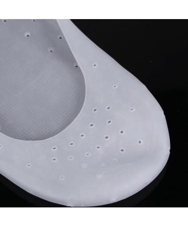 Silicone Moisturizing Gel Socks for Cracked Skin Care Full Length Foot Protector 1 Pair CN 37-40 White (L) - Buy Online on GoSupps.com
