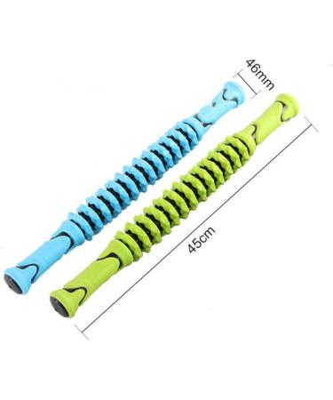 Healeved Muscle Massage Stick - Blue Yoga Wheel Massager 45x5CM | International Shipping Available - Buy Online on GoSupps.com