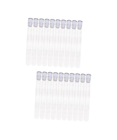FOMIYES 20 Pcs Hollow with Drill Mascara Thick Spoolie Colorful Eyelash Woman Cosmetic Mini 11x1.2cmx2pcs Random Colorx2pcs