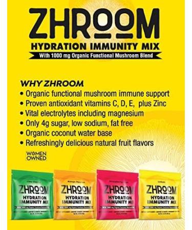 Hydration Immunity Mix (Lime Cherry) - Organic Mushroom Blend - 3.8 Oz (Pack of 10) | Boost Your Immunity & Hydration - Buy Online on GoSupps.com