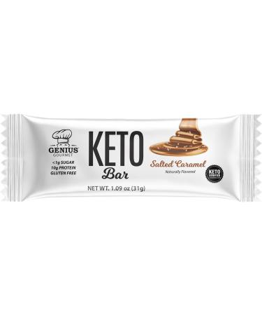 Genius Gourmet KETO Bars Salted Caramel 10 Bars