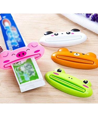 WOIWO 4PCS Cartoon Toothpaste Squeezer - Korean Manual Squeezer for Easy Cleanser & Cosmetics | International Shipping Available - Buy Online on GoSupps.com