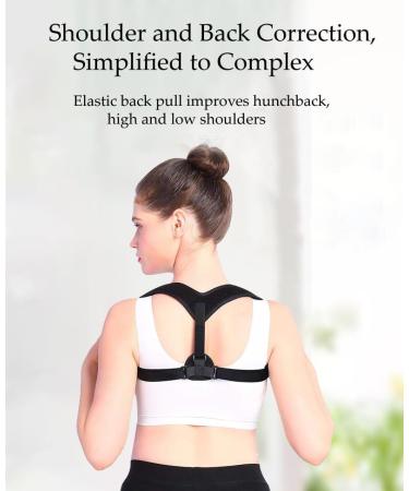 Posture Corrector and Back Brace for Women Men Back Straightener Prevent Hunchback Adjustable Back Posture Correction Belt for Body Correction-Neck Shoulder Waist & Upper Back Pain Relief (Black x 2 One Size) One Size Black x 2 - Buy Online on GoSupps.com