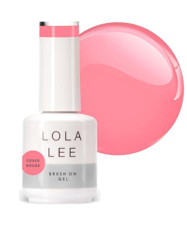Lola Lee Brush On Gel | Cover Rouge | 15ml | Easy-To-Use | Hardwearing | Quick Application | 100% Vegan