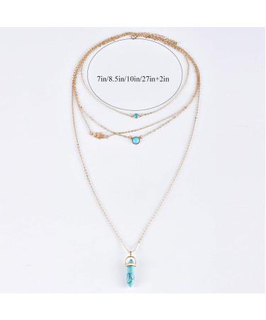 Amazon.com: Boho 4 Tier Key Layered Necklaces for Women Multilayer  Adjustable Dainty Simple Punk Chain Gold Silver Layered Choker Necklaces  for Women (Gold) : Clothing, Shoes & Jewelry