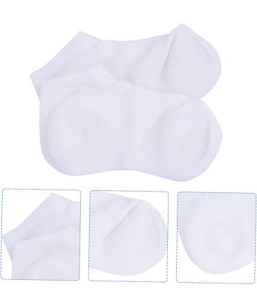NUSITOU Anti Dry Sock 1 Pair Protective Socks Gel Socks Cotton Glove Moisturizing Socks for Breathable Socks Silicone Socks for Women Dry Feet Cracked Sebs Sole of Foot Women's Aloe White 21X13cm - Buy Online on GoSupps.com