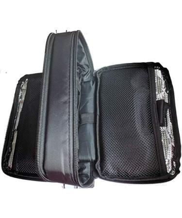 Chillpack Double Bag Diabetic Travel Organizer Cooler with Ice Packs - Black - Buy Online on GoSupps.com