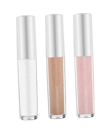 MUSISALY 3pcs Polarized Monochrome Eyeshadow Sparkly Eyeshadow Glitter Makeup Eyeshadow Eye Makeup Plastic