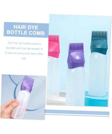 Veemoon Lot De 6 Flacons Applicateurs Pour Racines Cheveux 100 Ml Plastique Solide Peigne Int gr Pour Coloration Et Huile Capillaire Professionnels Usage Salon Et Domicile Vert Fonc Et Violet Fonc  - Buy Online on GoSupps.com