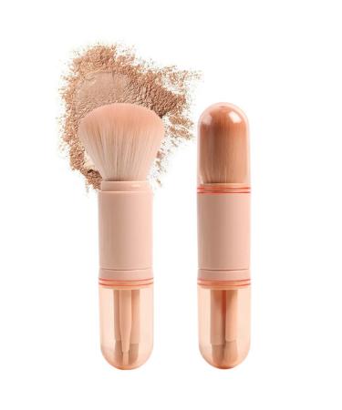 4-in-1 Mwoot Makeup Brush Set - Portable Multifunctional Brushes for Cosmetics & Nail Art - Ideal for Travel (Pink) - Buy Online on GoSupps.com