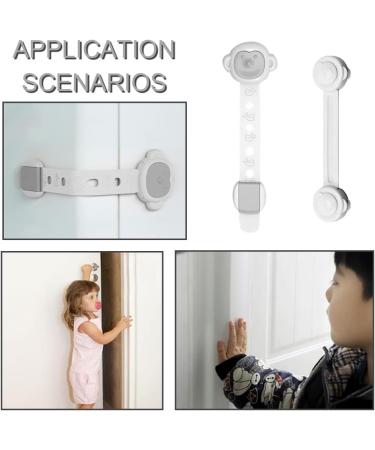 8 Pcs Adjustable Child Safety Locks - Baby Proofing Cabinet Strap Locks - Buy Online on GoSupps.com