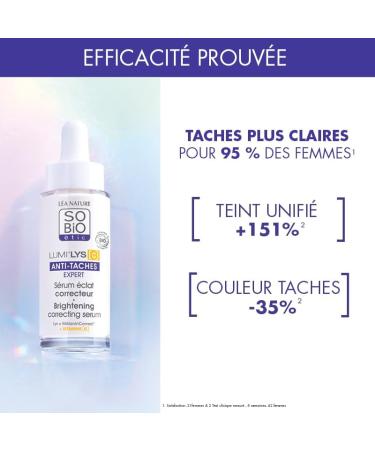 L A NATURE SO BiO tic | Corrective radiance serum - Lumi'lys C | Anti-dark spot expert | Prevents & Reduces all types of dark spots | 99% natural origin | Made in France | 30 ml - Buy Online on GoSupps.com