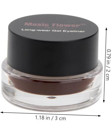 Healvian 6 Pcs Eyeshadow Cream Black Liquid Eyeliner Eye Liner and Brush Eyeliner and Eyebrow Black Eyeliner - Buy Online on GoSupps.com