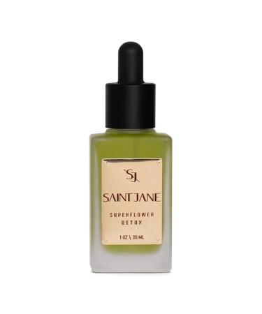 SAINT JANE - Superflower Detox Serum | Luxury Floral-Infused Clean Skincare (1 fl oz | 30 ml) 1 Fl Oz (Pack of 1) Clear