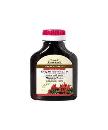 Elfa Pharm Natural Burdock-Root Oil with Red Peppers for Hair & Scalp Stimulates Hair Growth  3.38 Fluid Ounce