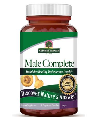 NaturaAnswer's Male Complete 120 vegetarian capsules