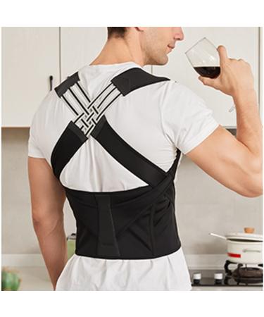 ZCLNYVGJ GUOWGANG Adjustable Back Posture Corrector Belt Women Men Prevent Slouching Posture Straps Clavicle Support Brace good (Beige M) - Buy Online on GoSupps.com