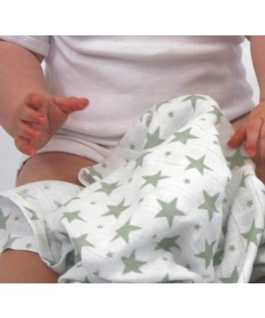 MuslinZ 6pk Baby Muslin Squares Burp Cloths 70x70cm - 100% Pure Cotton, Absorbent & Breathable - Grey Prints - Buy Online on GoSupps.com