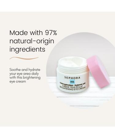 Sephora Brightening Gel Eye Cream with Hyaluronic Acid - Hydrating, Depuffing, Anti-Aging, Dark Circle & Brightening - Buy Online on GoSupps.com