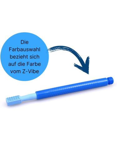 ARK Z-Vibe Vibrator Set - Plastic Letter Set with 3 Attachments & ATC Care Instructions for Oral Sensory Stimulation | Dark Blue - Buy Online on GoSupps.com