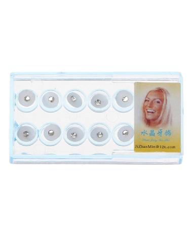 XIANGBEI 10pcs/box 2mm colorful crystal teeth fashion jewelry gem decoration with box dental crystal transparent